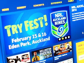 Angle Limited Auckland Advertising services Digital advertising example for NRL Auckland Nines
