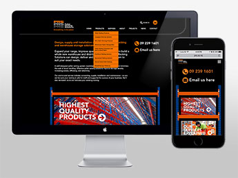 Angle Limited Auckland Website & digital design services Pallet Racking Solutions responsive website design