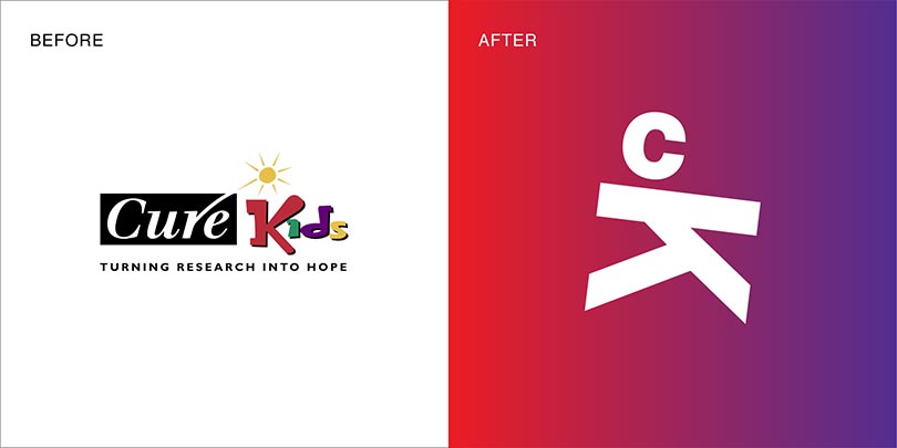 Rebranding by Angle Limited Auckland for Cure Kids NZ charity